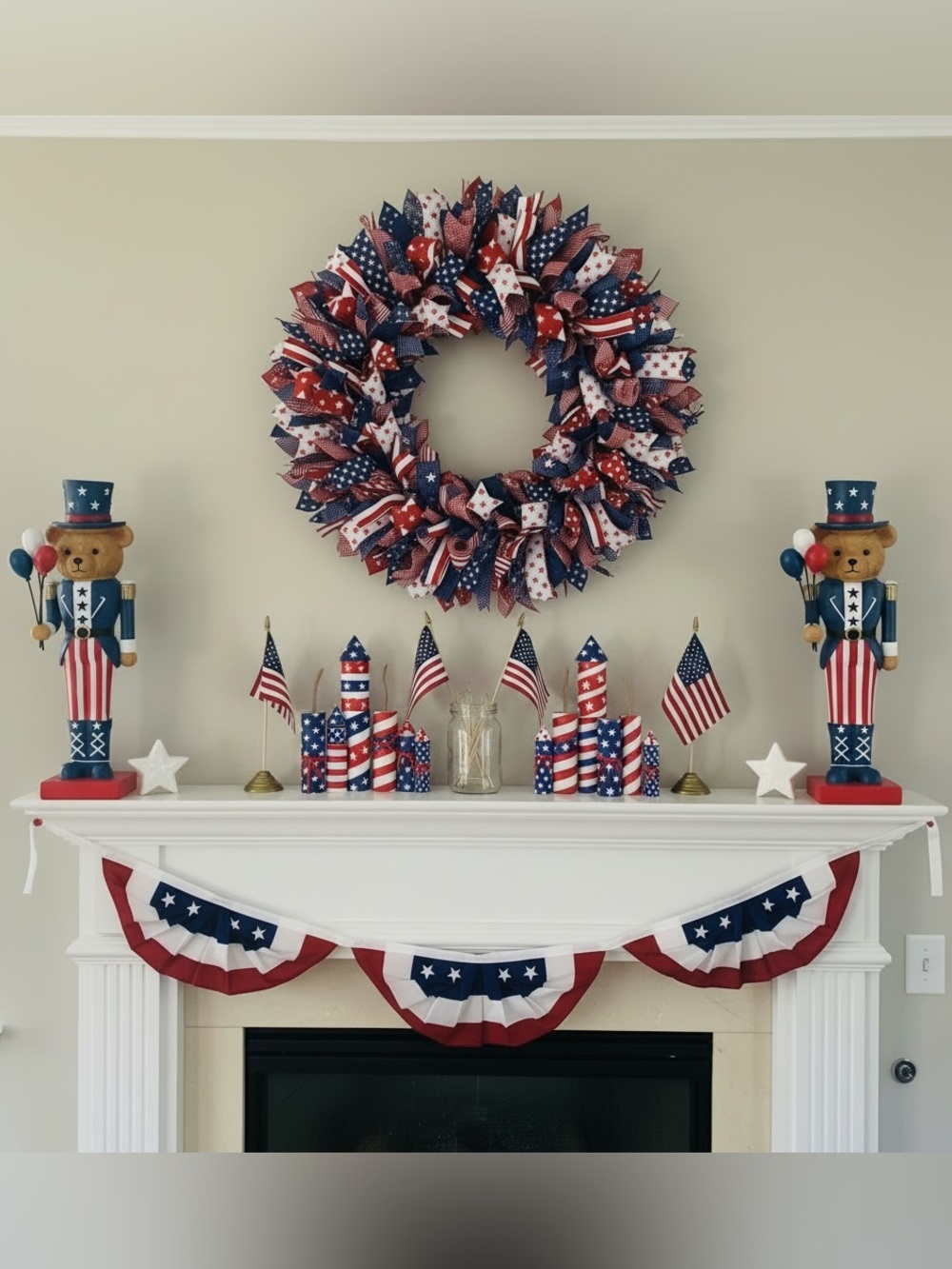 America 250 4th Of July Stars & Stripes Patriotic Bear 14"
Nutcracker Set Of 2